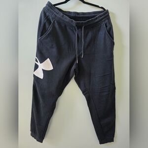 Under Armour Black Joggers with White Logo